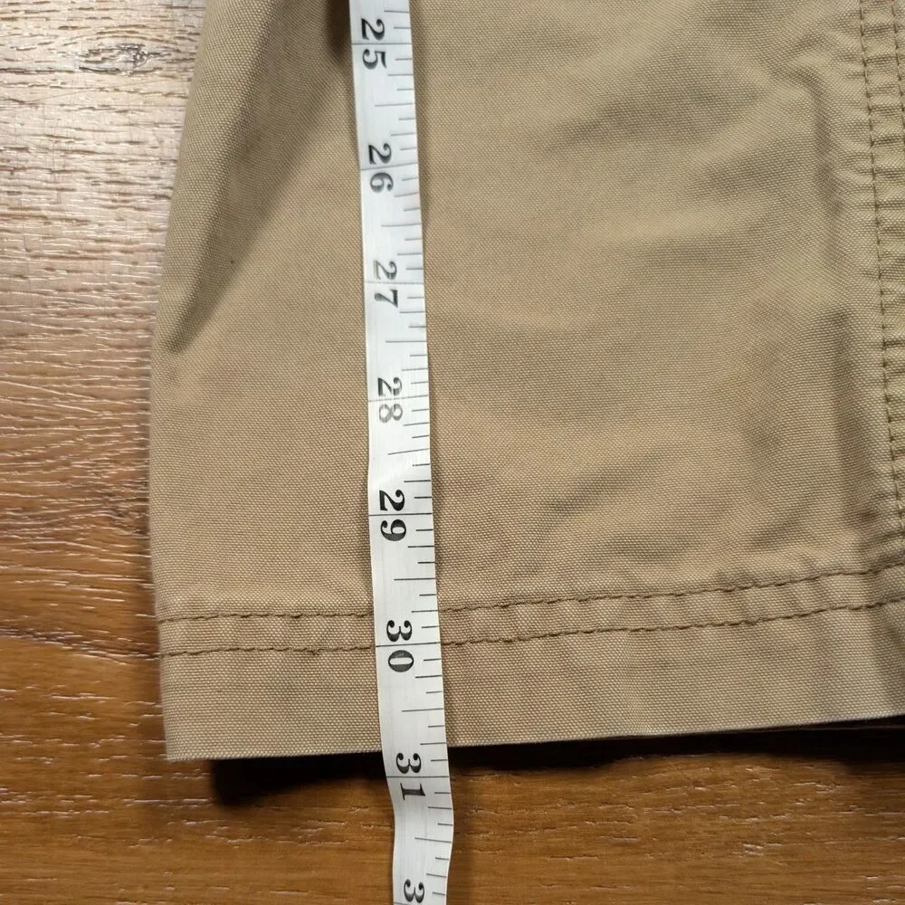 LL Bean Riverton Pants Mens 30x32(31) Beige Hiking Outdoor Utility Cargo